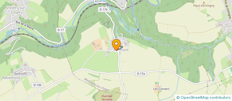 localisation de l'entreprise MADAME SABINE PIERRET  MONTIGNY-SUR-CHIERS