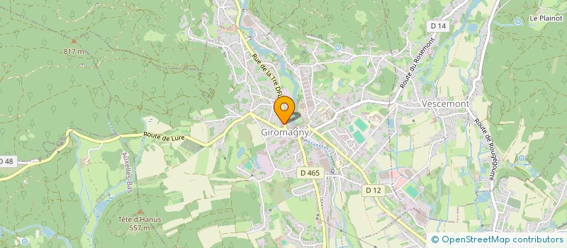 localisation de l'entreprise MADAME SABINE PIOT  VESCEMONT