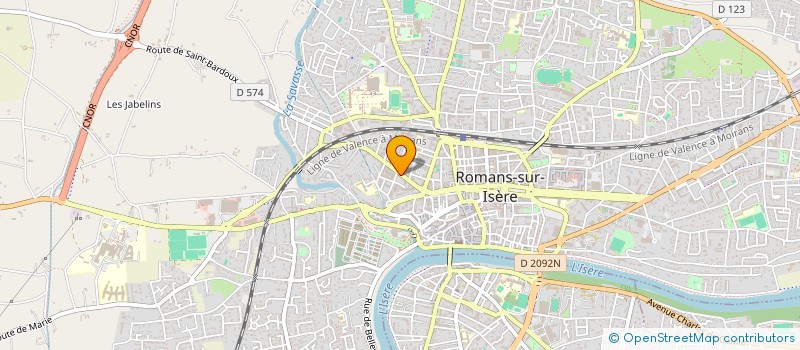 localisation de l'entreprise MADAME SABINE PLATET  ROMANS-SUR-ISERE