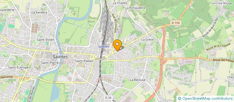 localisation de l'entreprise MADAME SABINE POITEVIN  SAINTES