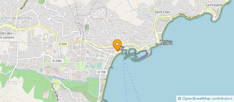 localisation de l'entreprise MADAME SABINE PORTELLI à LE LAVANDOU