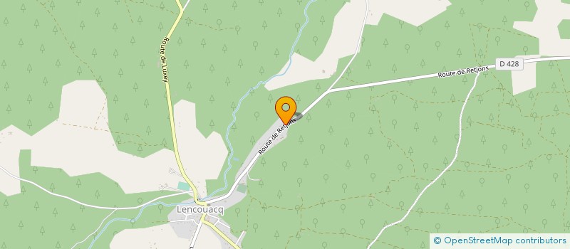 localisation de l'entreprise MADAME SABINE PORTET  LENCOUACQ