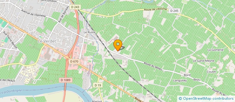 localisation de l'entreprise MADAME SABINE POULAIN  LIBOURNE