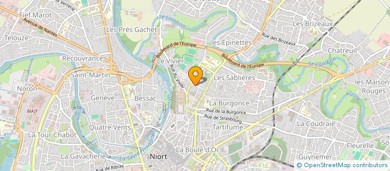 localisation de l'entreprise MADAME SABINE POUZINEAU  NIORT