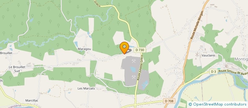 localisation de l'entreprise MADAME SABINE PRIEUR  MONTPON-MENESTEROL