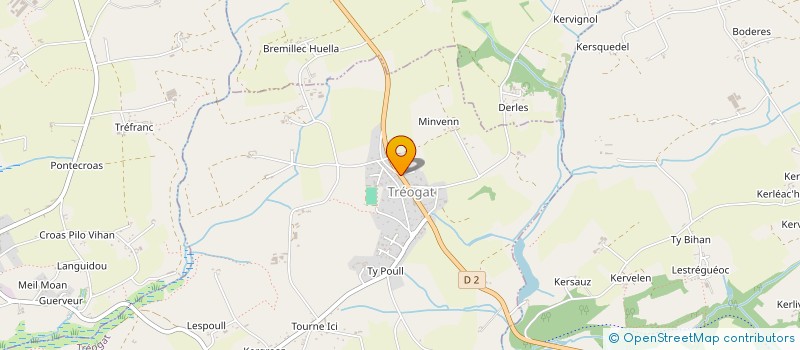 localisation de l'entreprise MADAME SABINE PRIOL  TREOGAT