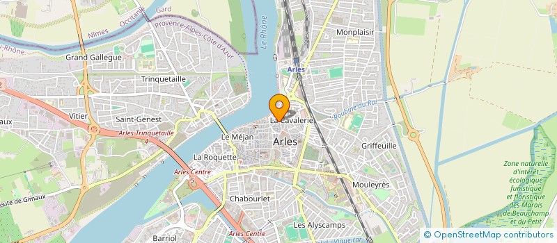 localisation de l'entreprise MADAME SABINE RAIN  ARLES