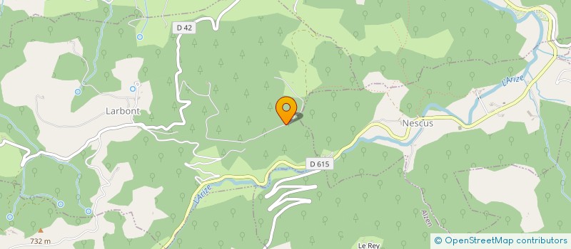 localisation de l'entreprise MADAME SABINE RAUFAST à LA BASTIDE-DE-SEROU