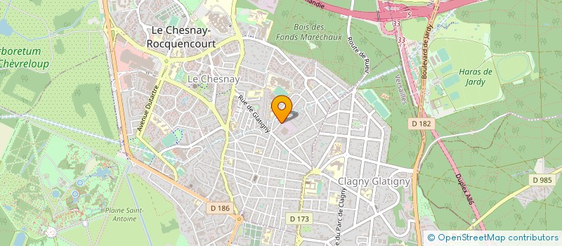 localisation de l'entreprise MADAME SABINE RENAUD  LE CHESNAY-ROCQUENCOURT