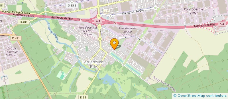 localisation de l'entreprise MADAME SABINE RENAUD  FERRIERES-EN-BRIE