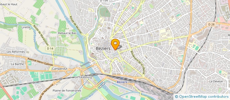 localisation de l'entreprise MADAME SABINE RIFFAY à BEZIERS