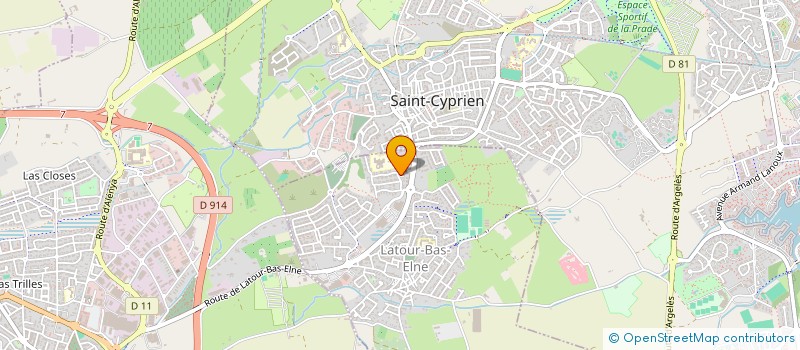 localisation de l'entreprise MADAME SABINE RIGAIL  LATOUR-BAS-ELNE