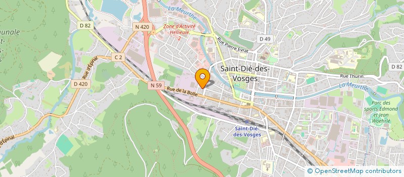localisation de l'entreprise MADAME SABINE RIOTTE à SAINT-DIE-DES-VOSGES