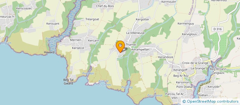 localisation de l'entreprise MADAME SABINE RIOU  MOELAN SUR MER