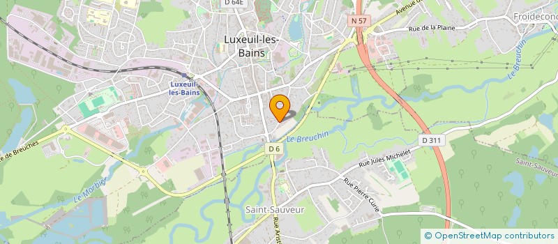 localisation de l'entreprise MADAME SABINE ROBERT à LUXEUIL-LES-BAINS
