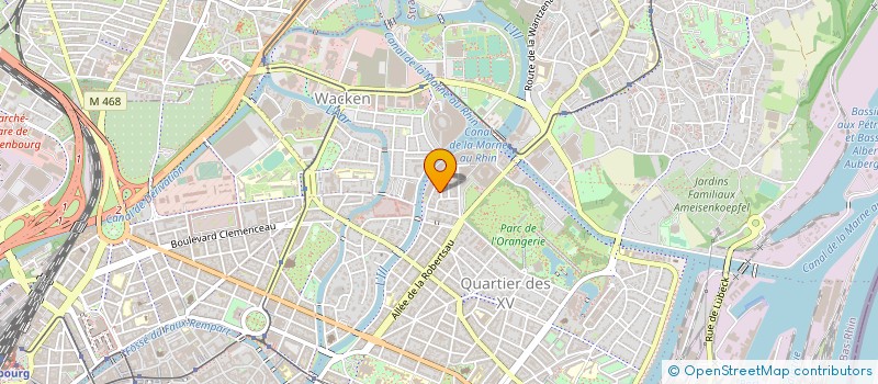 localisation de l'entreprise MADAME SABINE ROESER à STRASBOURG