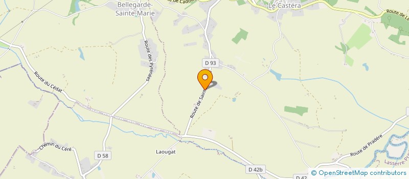 localisation de l'entreprise MADAME SABINE ROSELLO  LE CASTERA