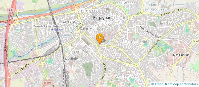 localisation de l'entreprise MADAME SABINE RUBENS  PERPIGNAN