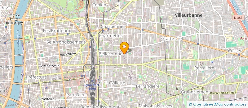 localisation de l'entreprise MADAME SABINE SADOUX  VILLEURBANNE