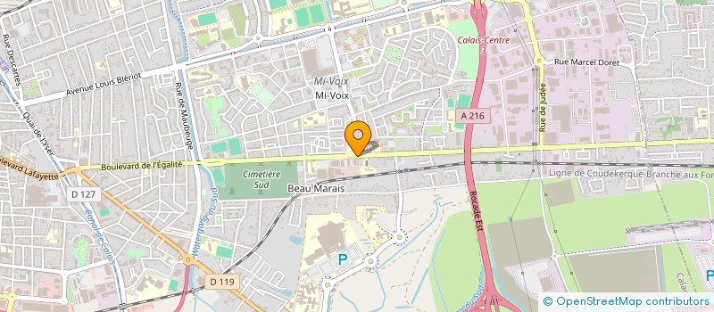 localisation de l'entreprise MADAME SABINE SAILLIOT  CALAIS