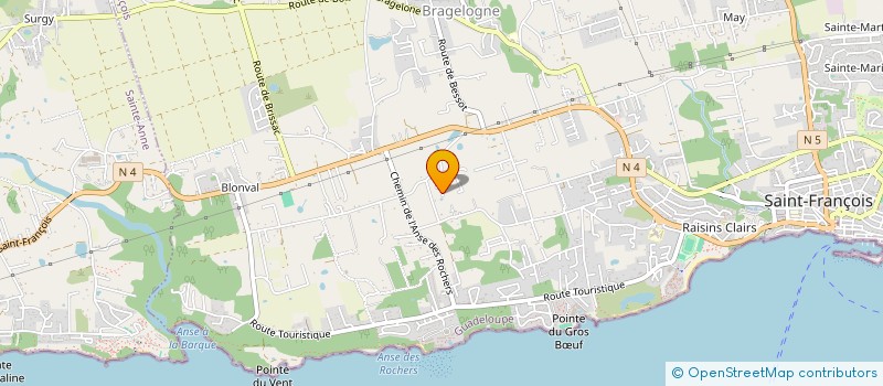 localisation de l'entreprise MADAME SABINE SAINSILY  SAINT-FRANCOIS