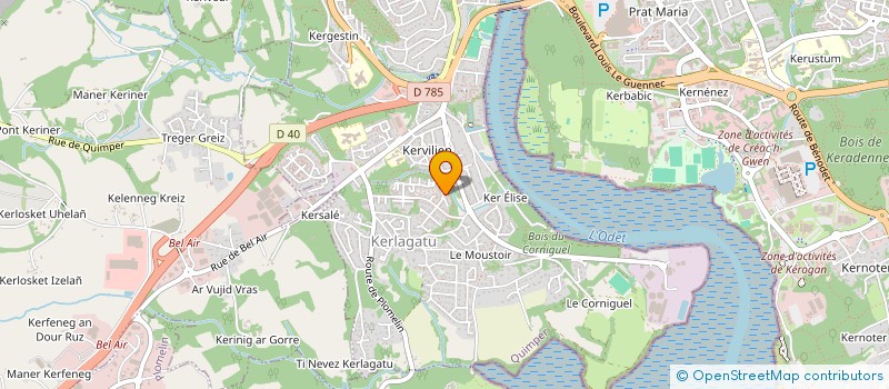 localisation de l'entreprise MADAME SABINE SANNIER à QUIMPER