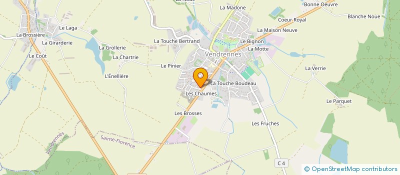 localisation de l'entreprise MADAME SABINE SARANT  VENDRENNES