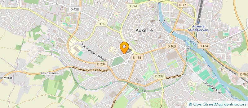 localisation de l'entreprise MADAME SABINE SAVERT à AUXERRE