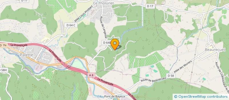 localisation de l'entreprise MADAME SABINE SCHMID  LE THOLONET