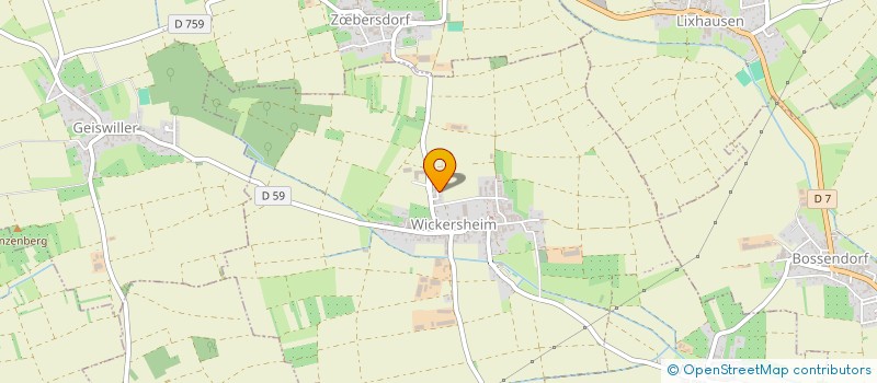 localisation de l'entreprise MADAME SABINE SCHMITT  WICKERSHEIM-WILSHAUSEN