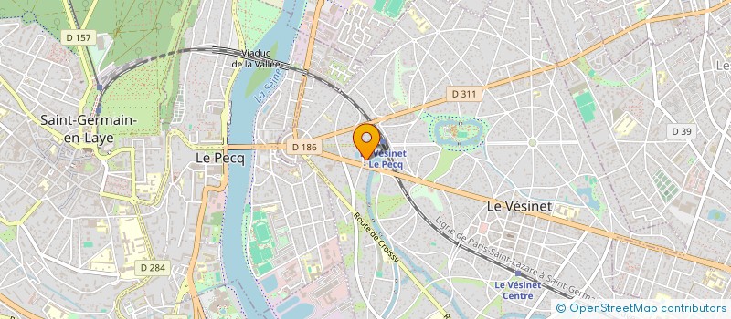 localisation de l'entreprise MADAME SABINE SENNEGON à LE VESINET