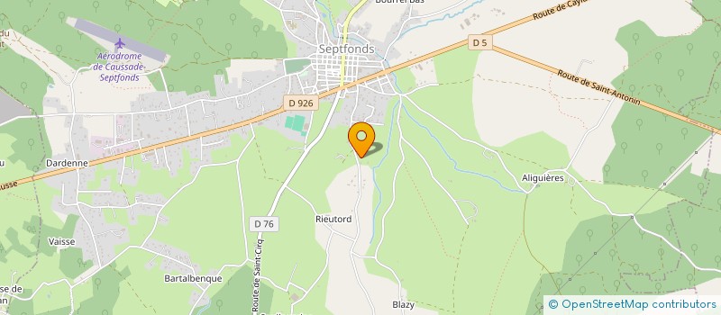 localisation de l'entreprise MADAME SABINE SERENE  SEPTFONDS