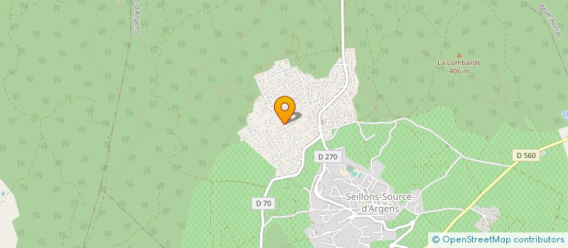localisation de l'entreprise MADAME SABINE SIANI  SEILLONS-SOURCE-D'ARGENS