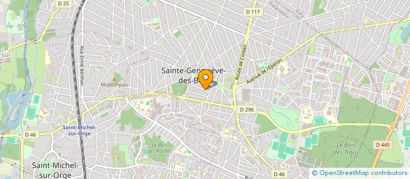 localisation de l'entreprise MADAME SABINE SILVA à SAINTE-GENEVIEVE-DES-BOIS