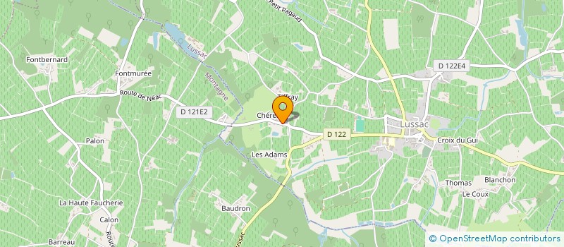 localisation de l'entreprise MADAME SABINE SILVESTRINI à LUSSAC
