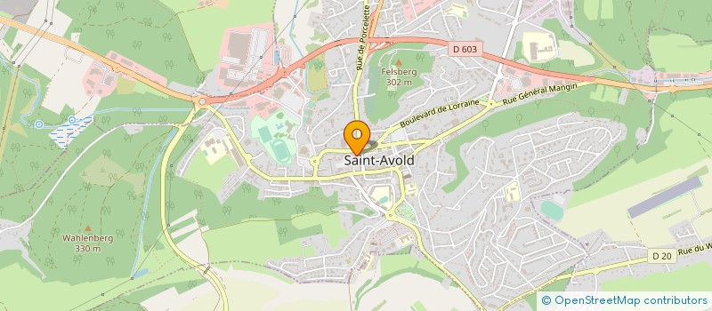 localisation de l'entreprise MADAME SABINE STARK à SAINT-AVOLD