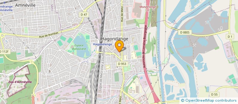 localisation de l'entreprise MADAME SABINE STECKMANN  HAGONDANGE