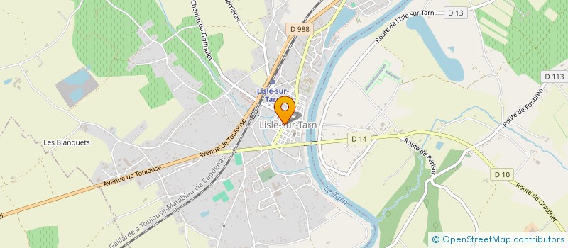 localisation de l'entreprise MADAME SABINE TARROUX à LISLE-SUR-TARN