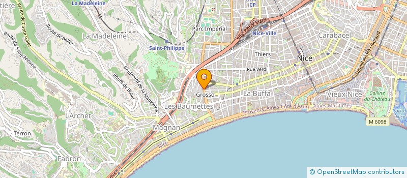 localisation de l'entreprise MADAME SABINE TEBOUL à NICE