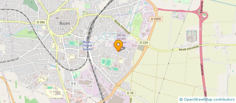 localisation de l'entreprise MADAME SABINE TENA  RIOM