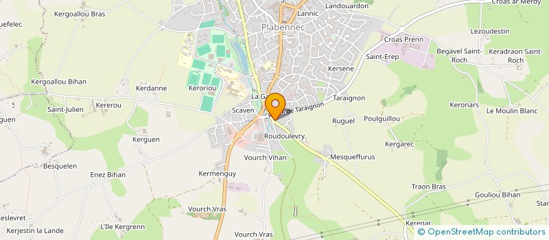 localisation de l'entreprise MADAME SABINE THOMAS  PLABENNEC