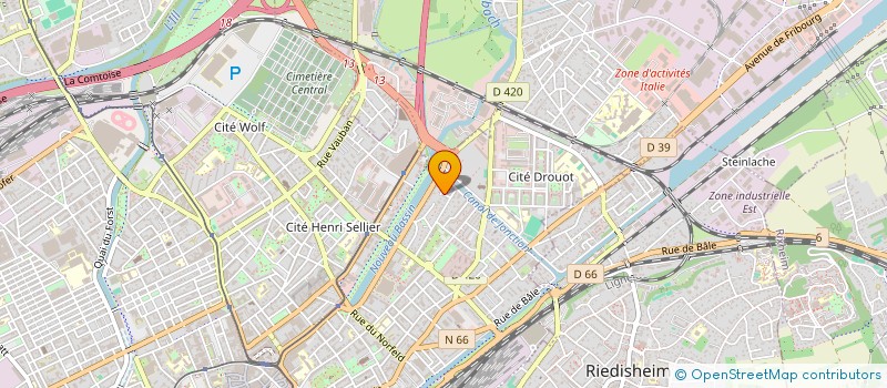 localisation de l'entreprise MADAME SABINE THUET  MULHOUSE