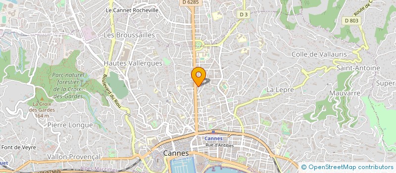 localisation de l'entreprise MADAME SABINE TIBERI à CANNES