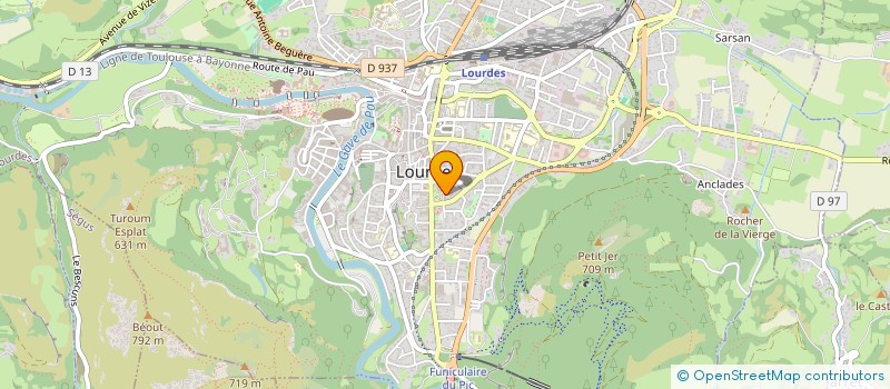 localisation de l'entreprise MADAME SABINE TURON  LOURDES