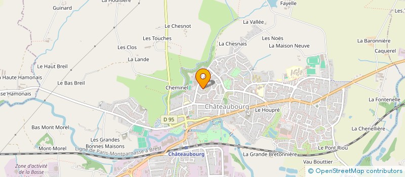 localisation de l'entreprise MADAME SABINE VALLEE à CHATEAUBOURG