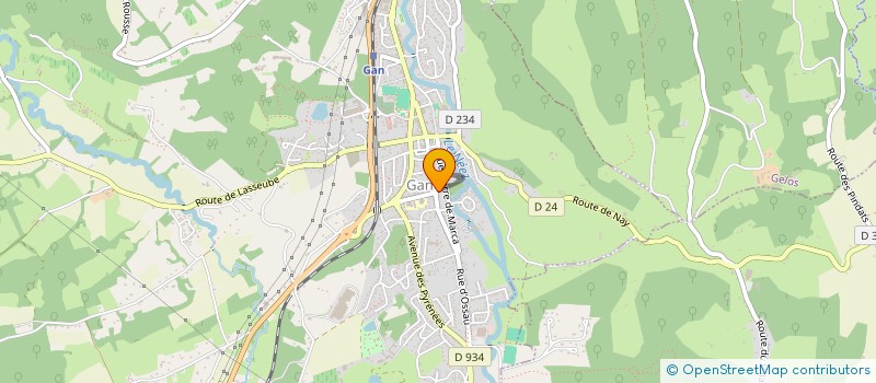 localisation de l'entreprise MADAME SABINE VAN HAELE à PAU