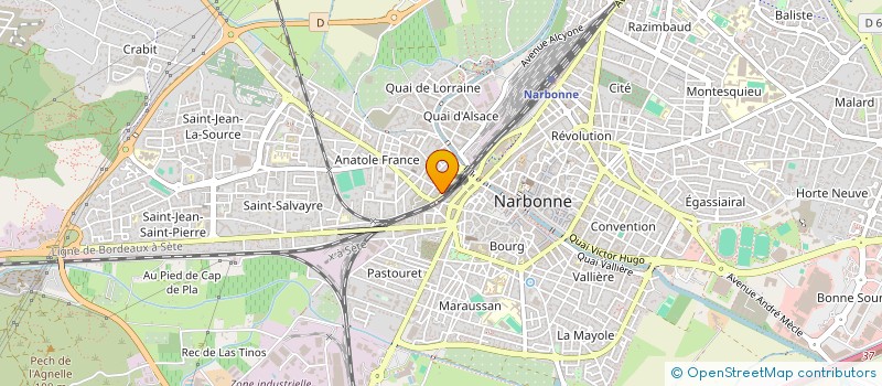 localisation de l'entreprise MADAME SABINE VAULOT à NARBONNE