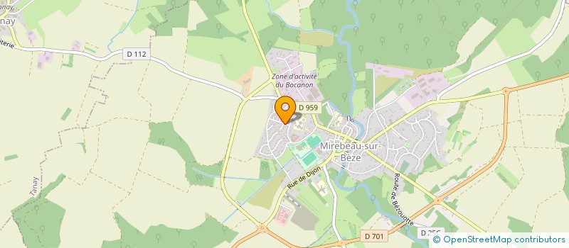 localisation de l'entreprise MADAME SABINE VAULOT à MIREBEAU-SUR-BEZE