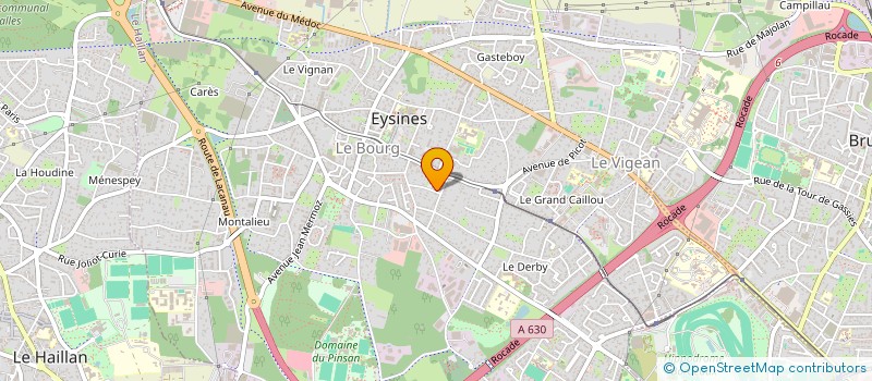 localisation de l'entreprise MADAME SABINE VAXELAIRE  EYSINES