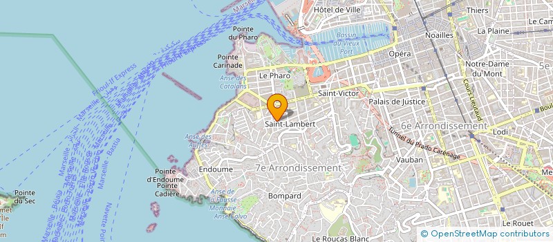 localisation de l'entreprise MADAME SABINE VENAULT DE BOURLEUF  MARSEILLE